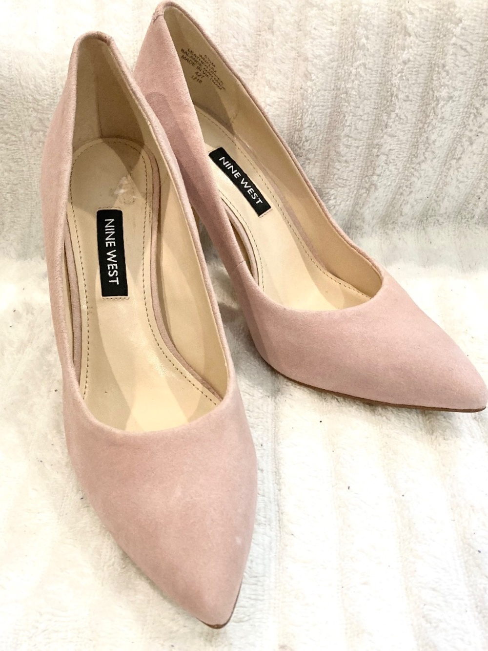 Nine West pink Suede heels